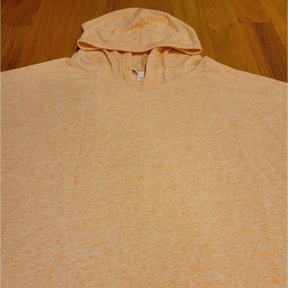 Victoria's Secret Flax Blend Peach/Pink Short Sleeve Hooded T-shirt M - Picture 2 of 10